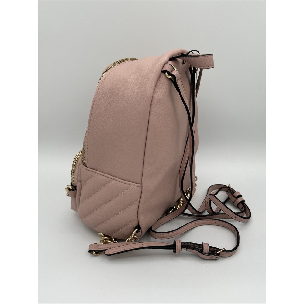 Victoria's Secret Pink Quilted V-Monogram Mini City Backpack Gold Chain Bag NWT - Picture 4 of 8